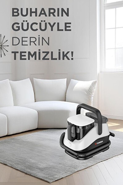 Torima TCC 01 Siyah Buharlı Koltuk ve Halı Yıkama Makinesi Leke Çıkartma Makinesi 4