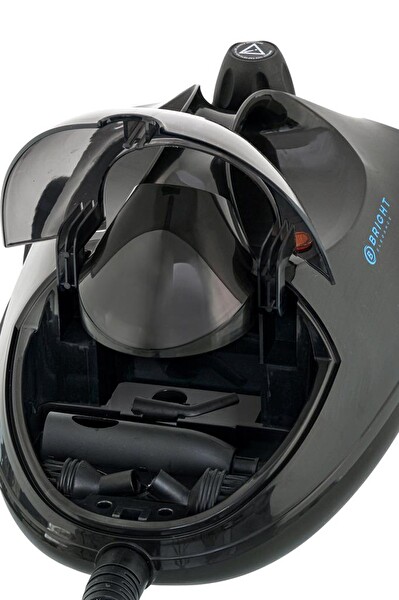 Bright Elegance BE-3450 Çok Fonksiyonlu Saklama Hazneli 5 Bar 5m Kablo 2L Su Hazneli Buharlı Temizlik Makinesi Siyah