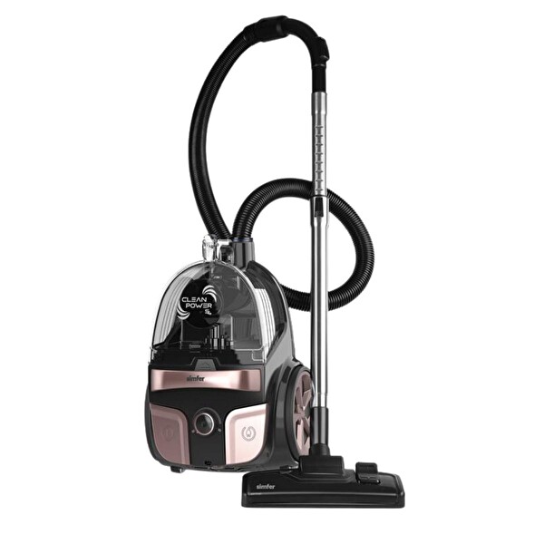 Simfer SK-6301 Clean Power S4 Rosegold Toz Torbasız Yatay Süpürge