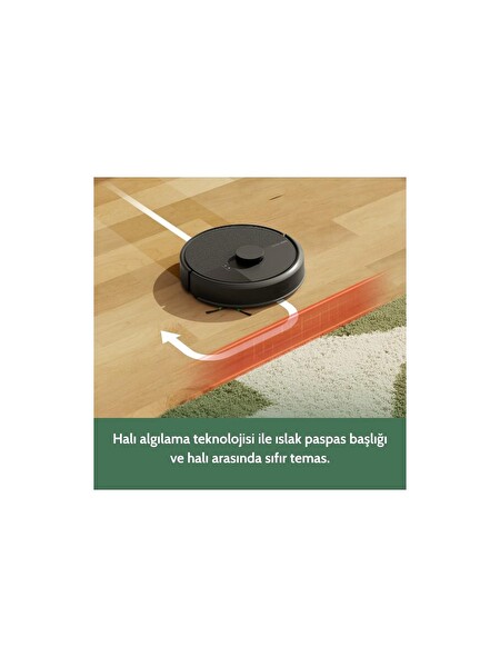 Irobot Roomba 105 Combo Robot Süpürge ve Paspas Autoempty Siyah