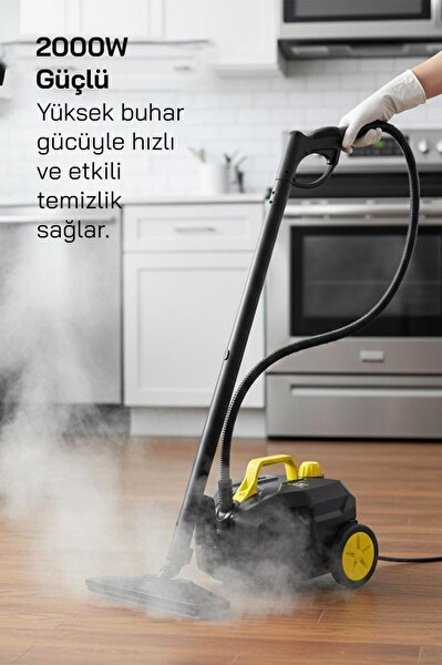 Sinbo SSC-6428 2000W 5 Bar Yüksek Basınçlı 15 Başlıklı 2 LT 110 C Buharlı Temizleyici