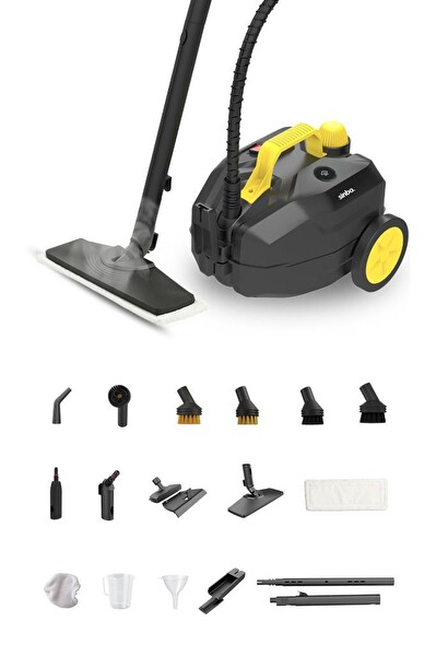 Sinbo SSC-6428 2000W 5 Bar Yüksek Basınçlı 15 Başlıklı 2 LT 110 C Buharlı Temizleyici