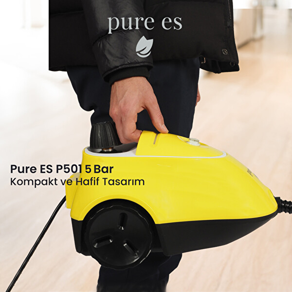 Pure Es P501 Yüksek Basınçlı Buharlı Temizleyici Sarı