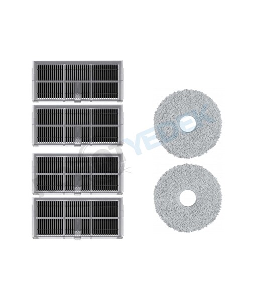 Robotyedek Dreame L40 Ultra CE & AE Hepa Filtre ve Mop - 6 Parça