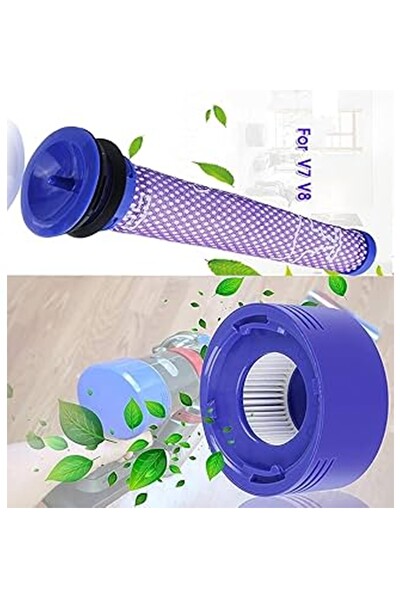 Rovexa Dyson V7 V8 Cordless Uyumlu Filtre Seti 2li (Ön,Arka)