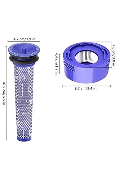Rovexa Dyson V7 V8 Cordless Uyumlu Filtre Seti 2li (Ön,Arka)