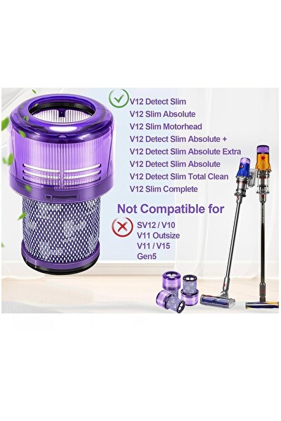 Rovexa Dyson V12 Uyumlu Hepa Filtre 1 Adet