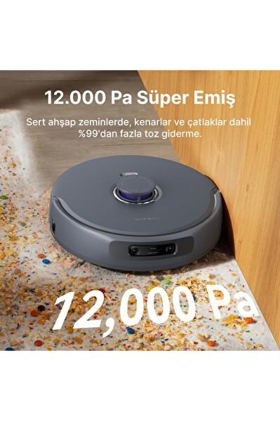 Narwal Freo Z Ultra Akıllı Robot Süpürge Gri 12.000PA Emiş Gücü