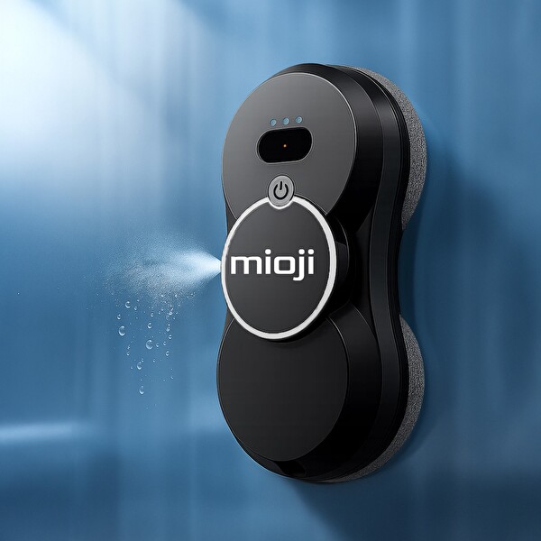 Mioji Mio VLR2 Cam Temizleme Robotu Ultrasonik Su Spreyli Akıllı Navigasyonlu Uzaktan Kumandalı Siyah