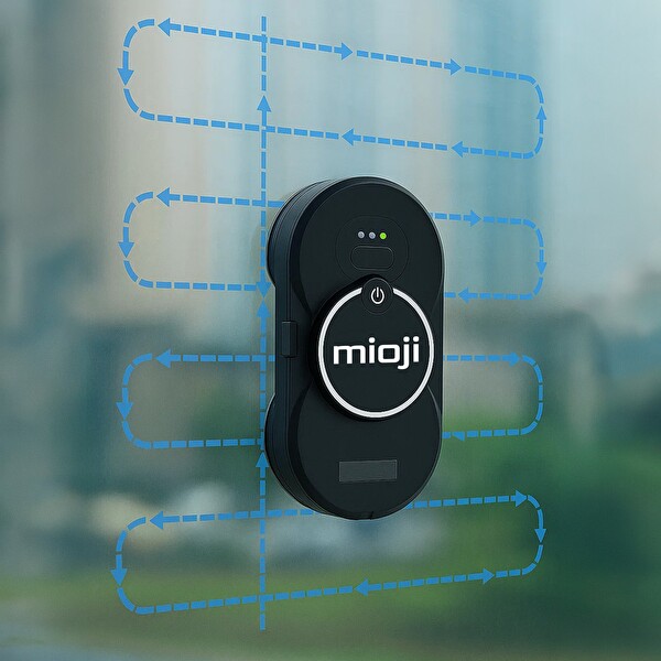 Mioji Mio VLR2 Cam Temizleme Robotu Ultrasonik Su Spreyli Akıllı Navigasyonlu Uzaktan Kumandalı Siyah