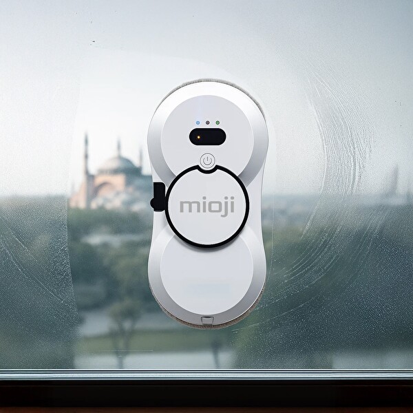 Mioji Mio VLR2 Cam Temizleme Robotu Ultrasonik Su Spreyli Akıllı Navigasyonlu Uzaktan Kumandalı Beyaz