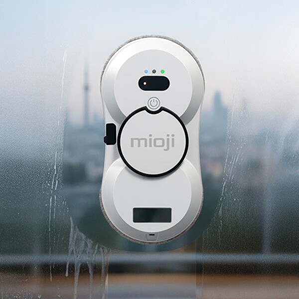 Mioji Mio VLR2 Cam Temizleme Robotu Ultrasonik Su Spreyli Akıllı Navigasyonlu Uzaktan Kumandalı Beyaz
