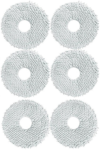 Rovexa Roborock QRevo Edge Uyumlu Mikrofiber Mop Paspas 6 Adet