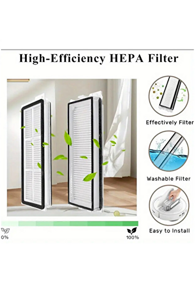 Rovexa Roborock QRevo C Uyumlu 2 Adet Hepa Filtre