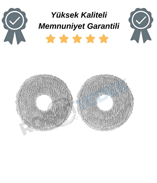 Robotyedek Xiaomi S40 PRO OV71GL Uyumlu Uyumlu 2 Adet Mop Bez