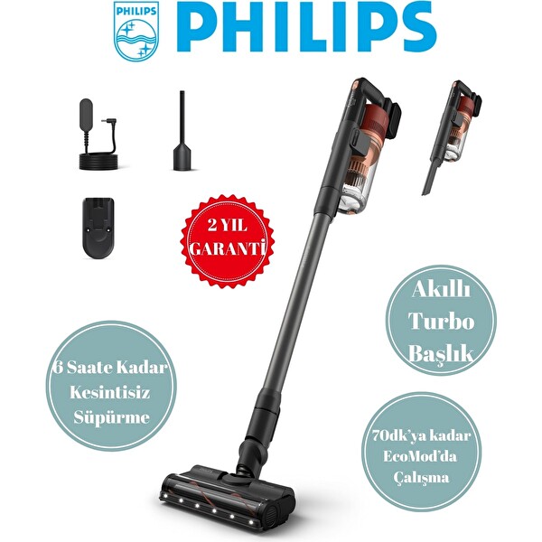 Philips 6000 Serisi XC6452/10 Kablosuz Dikey Süpürge