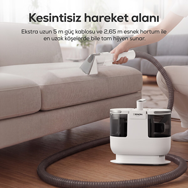 Xenon Smart X6161 1700W 16KPa Vakum Buhar Sıcak Su Turbo Buharlı Halı Yıkama & Koltuk Temizleme Makinesi