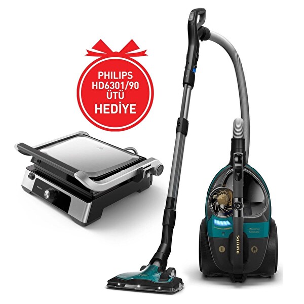 Philips BXA0077/00- XB9185/07 -HD6301/90 Tost Makinesi Hediyeli Toz Torbasız Süpürge