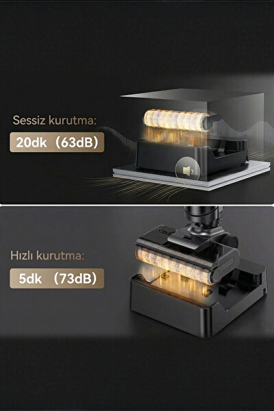 Jonr ED12 Pro Max 17.000Pa 180 Derece Tam Yatabilen Açı 75 Derece Sıcak Yıkama ve Kurutma Islak Kuru Dikey Süpürge