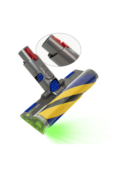 Popüler Dyson V8 Slim ve V12 Slim Uyumlu Lazer Işıklı Fluffy Süpürge Başlığı 972522-02