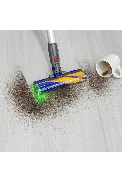 Popüler Dyson V8 Slim ve V12 Slim Uyumlu Lazer Işıklı Fluffy Süpürge Başlığı 972522-02