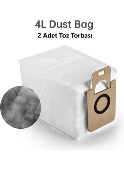 Popüler Dreame L10 Bot / D10 D10S Plus Uyumlu Robot Süpürge Toz Torbası 2 Adet
