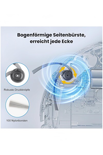 Rovexa Roborock QRevo L Uyumlu 2 Adet Yan Fırça