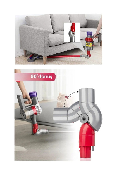 Popüler Dyson V12™ ile uyumlu Mobilya Altı Adaptörü V10 SLİM