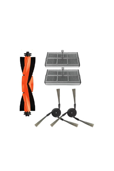 Popüler Dreame X40 Ultra / X40 Pro / L40 Ultra Uyumlu Robot Süpürge Aksesuar Seti 2x Filtre,2x Yan Fırça ,Ana Fırça