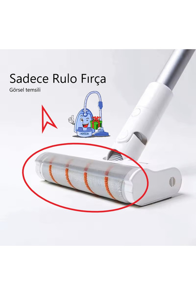 Popüler Dreame V11 V10 V9 V9B V9D V9P V16 V8 Uyumlu Rulo Fırça Soft Roller Süpürge Başlık Fırçası