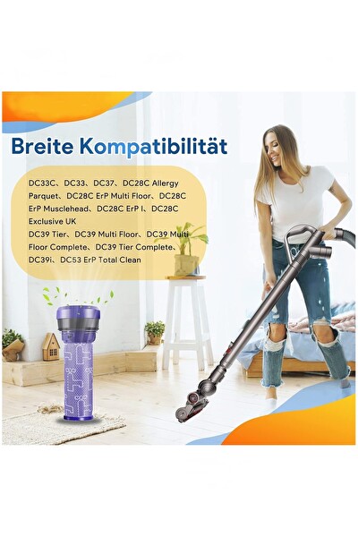 Rovexa Dyson DC 37 & DC 39 Uyumlu Motor Filtresi 2 Adet