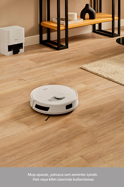 Homend Alex Laser Power 1289H Otomatik Boşaltım Sistemli Yeni Nesil Moplu 5 Kpa Robot Süpürge Beyaz