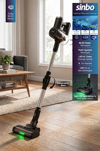 Sinbo SVC-8642 Kablosuz Dikey Süpürge