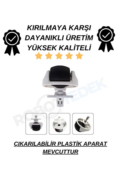 Robotyedek Roborock QRevo Edge 2 Pro Uyumlu Tekerlek Beyaz Renk -1 Adet