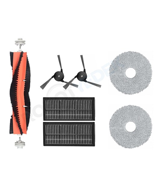 Robotyedek Mova P50 Pro Ultra Uyumlu Fırça Hepa Filtre Mop Seti-7 Parça