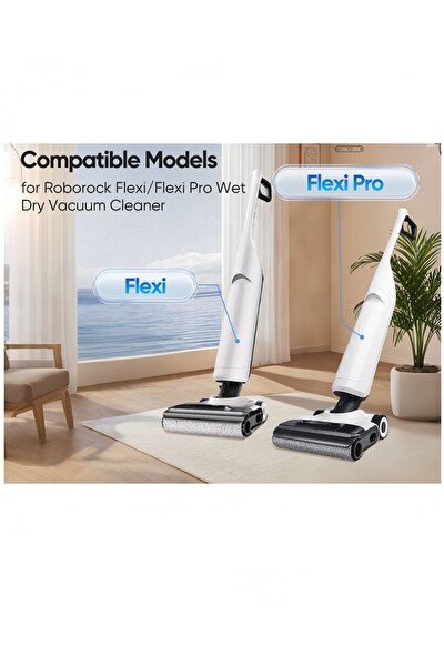 Rovexa Roborock Flexi / Flexi Pro Uyumlu 3 Parça Set ( 1 Roller Fırça, 2 Hepa Filtre)