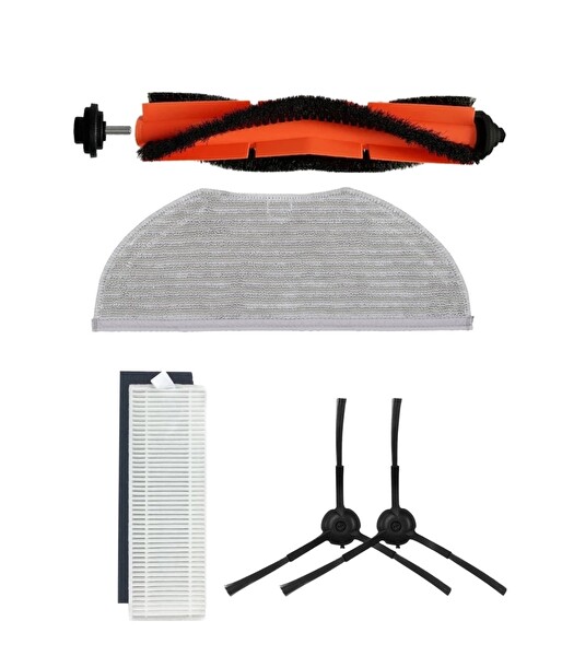 Robotyedek Viomi V3 Max ( V3 DEĞİL!) Uyumlu Yedek Fırça Filtre Mop Seti-5 Parça