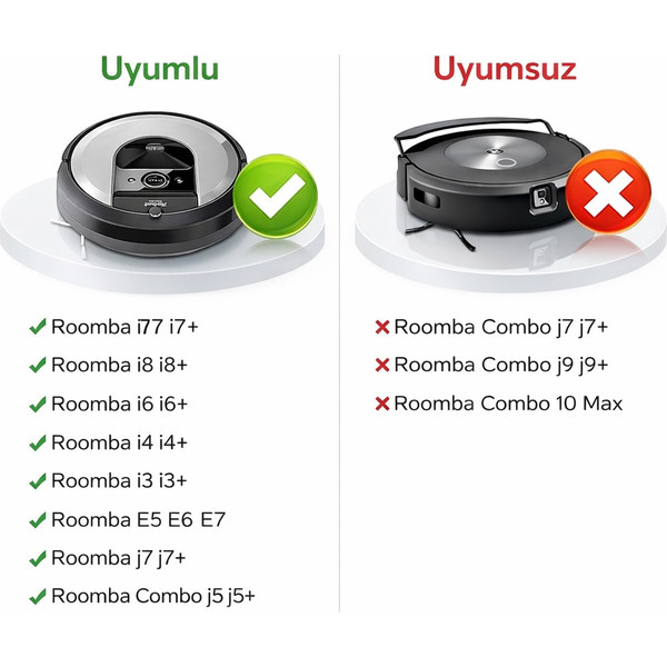 Mija Irobot I7 Plus ile Uyumlu Robot Süpürge Toz Torbası Seti 2 Adet
