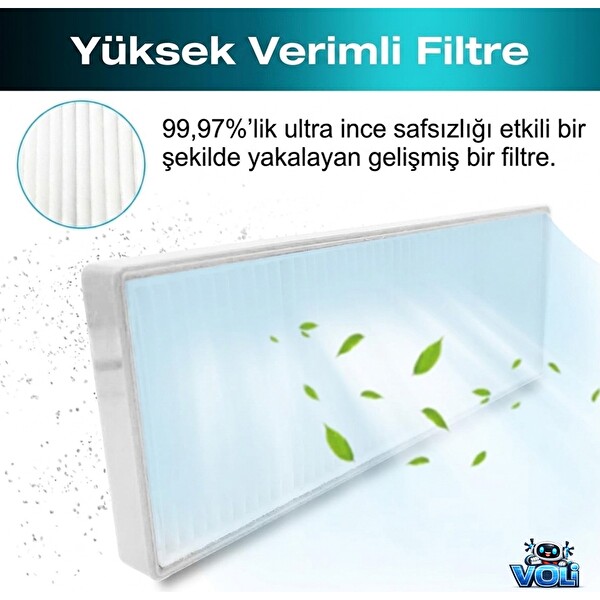 Mija Philips 7000 Serisi 7000/01 7100/01 Için 2 Ana Fırça 2 Yan Fırça 2 Hepa Filtre