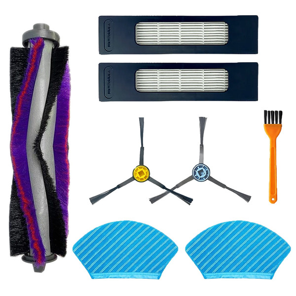Mija Fakir Robert Rs 770 - 780 Uyumlu Mop Bezli 8 Parça Yedek Fırça Filtre Mop Seti