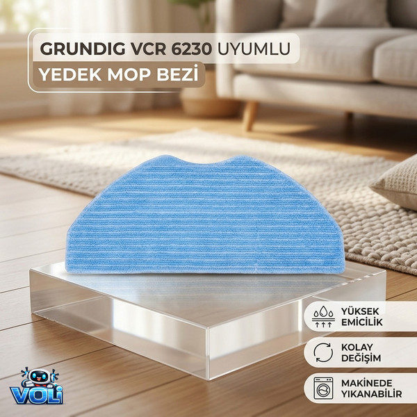 Mija Grundig VCR 4230 6230 6231 7230 Modelleri İçin 2 Adet Mop Bezi