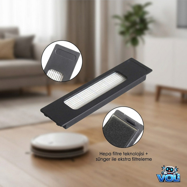 Mija Fakir Robert Rs 770 - 780 Uyumlu 4 Adet Yedek Hepa Filtre