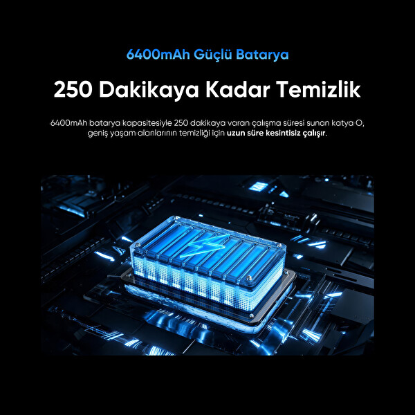 Şımart Katya O 22000 Pa Otomatik Mop Sistemi ve Kıl Kesici Ana Fırça Akıllı Robot Süpürge