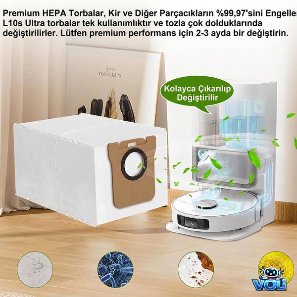 Mija Xiaomi X20 Pro D102GL 10 Adet Yedek Toz Torbası