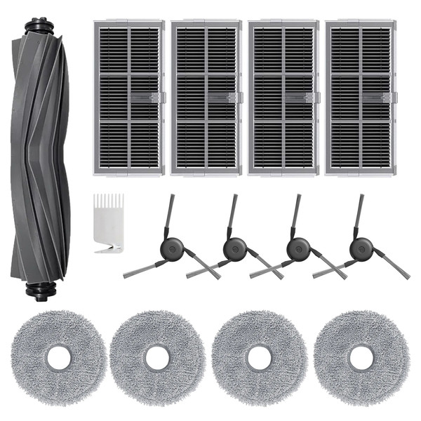 Mija Dreame X40 Ultra L40 Ultra Uyumlu Yedek 14 Parça Yedek Fırça Filtre Set