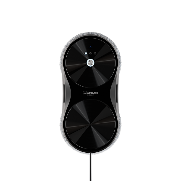 Xenon Smart Elo Lite X8680 2800 Pa Çift Su Püskürtme WiFi Mobil Kontrol Kumandalı Cam Silme Robotu Siyah