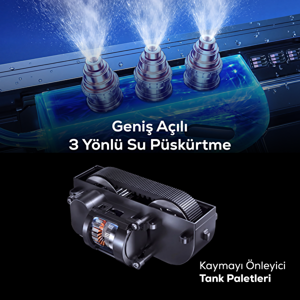 Xenon Smart Elo Pro X8682 4000 Pa 3 Yönlü Su Püskürtme WiFi Mobil Kontrol Kumandalı Cam Silme Robotu Beyaz