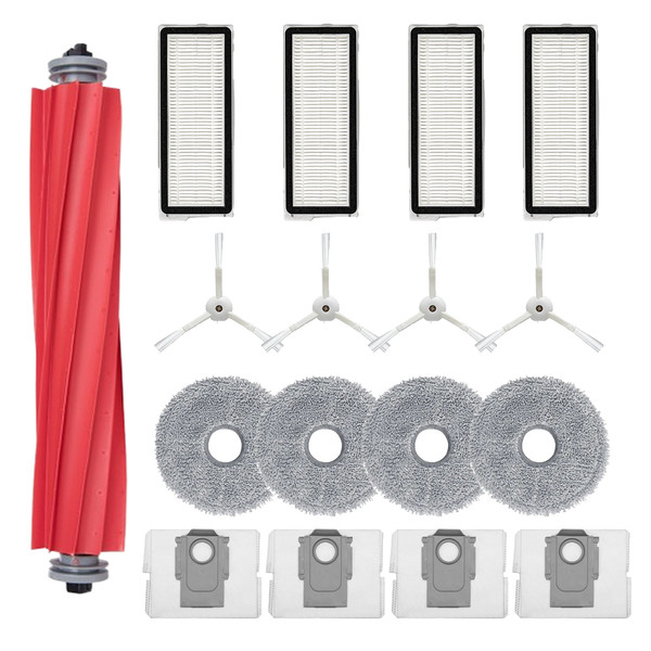 Mija Roborock Q Revo MaxV - QRevo Pro - S - Plus Uyumlu Avantajlı Paket Mop Bezli Filtre Fırça Yedek Set