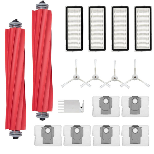 Mija Roborock Q Revo MaxV - QRevo Pro - S - Plus Uyumlu 1 Yıllık Yedek Set 17 Parça