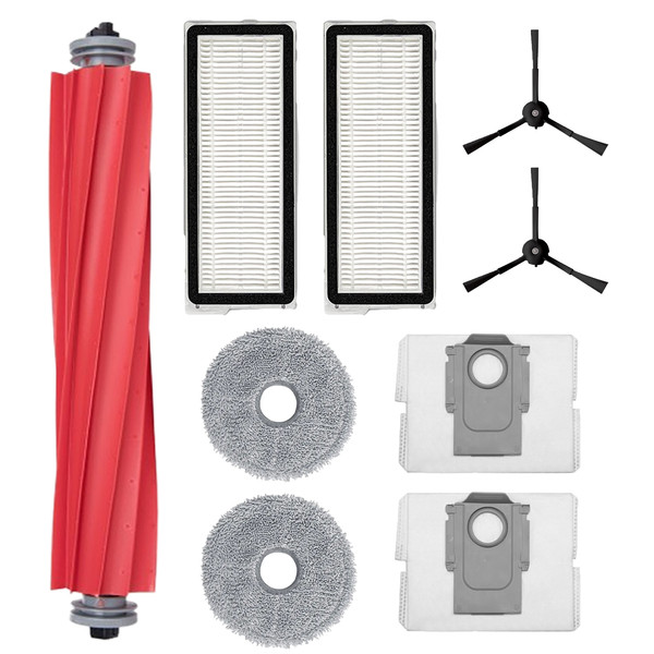 Mija Roborock Q Revo MaxV - QRevo Pro - S - Plus Uyumlu Mop Bezli Filtre Fırça Yedek Set